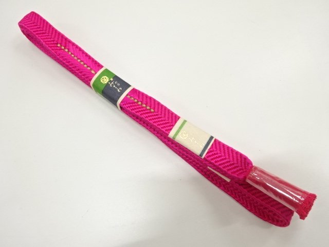 JAPANESE KIMONO / UNUSED TWISTED TASSEL HAND-TIED OBIJIME